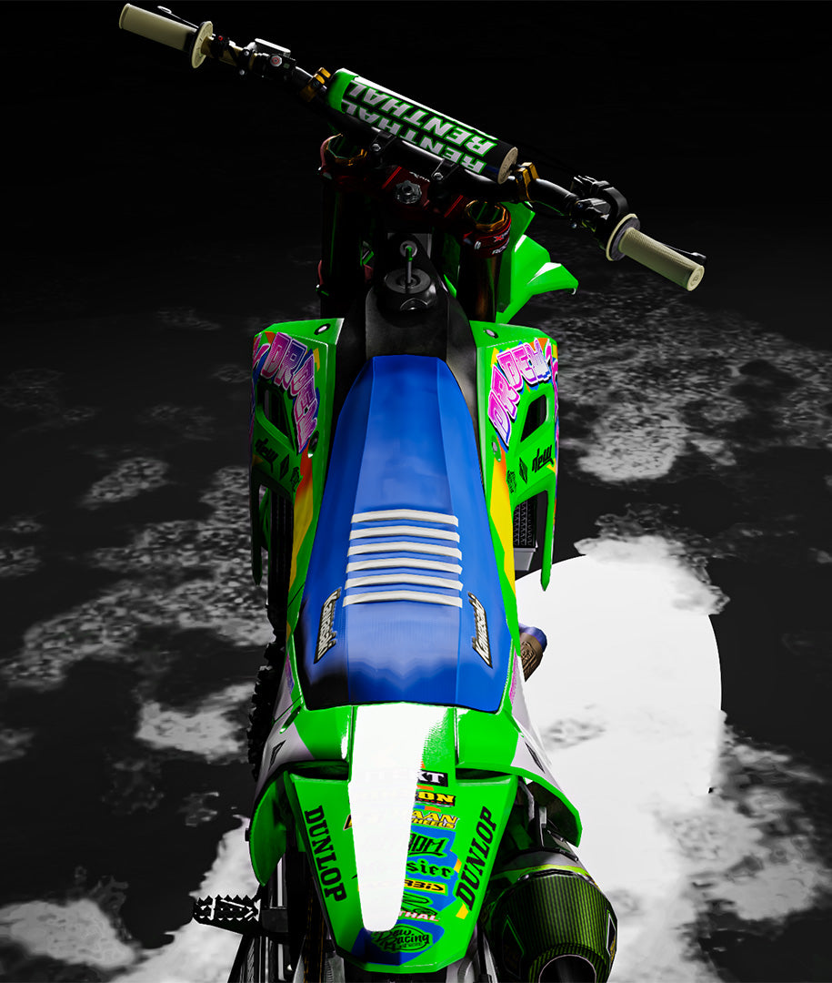 Retro Kawasaki Mx Simulator Bike