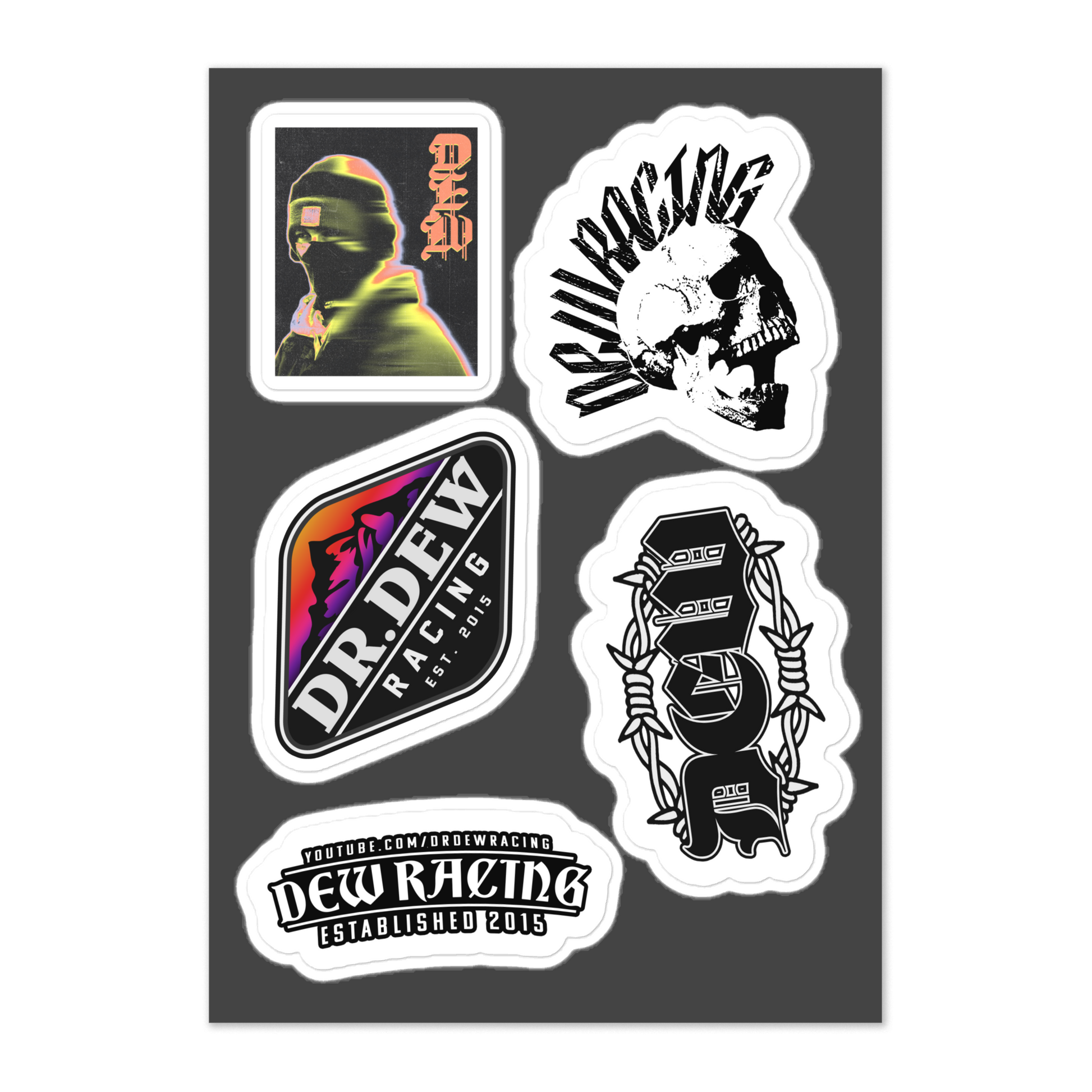 Dew Sticker sheet – drdewracing